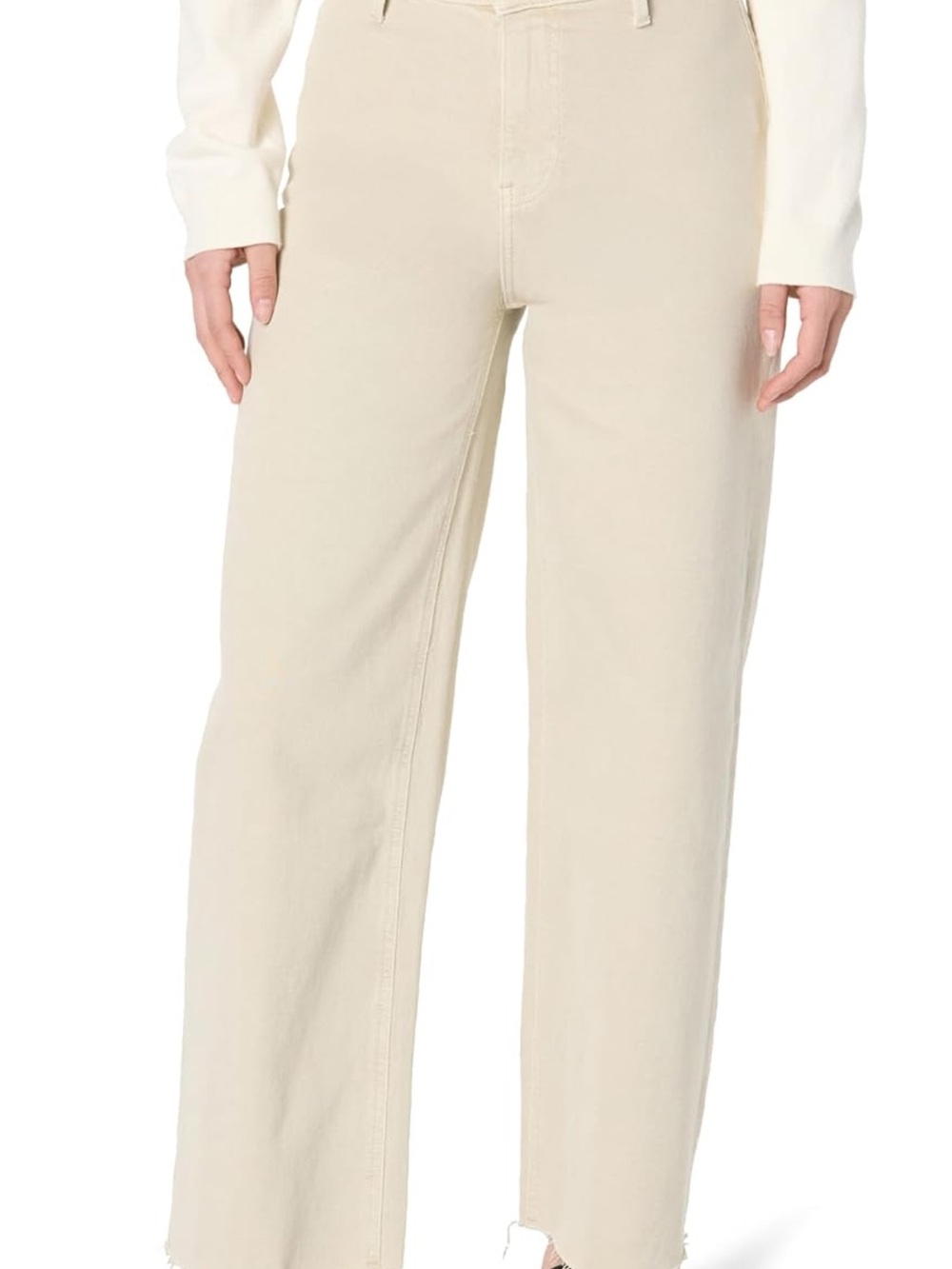 The Drop Women’s Wide-Leg Jeans in Cream
